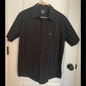 Anchor Blue Striped Button Down Shirt Medium